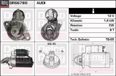 Remy DRS6780 - Motorino d'avviamento autozon.pro