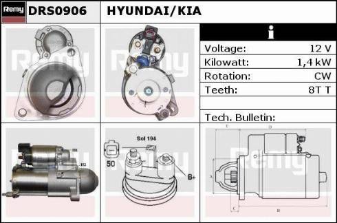 Remy DRS0906 - Motorino d'avviamento autozon.pro