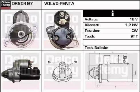 Remy DRS0497 - Motorino d'avviamento autozon.pro