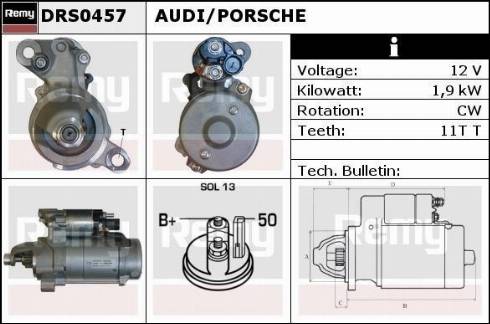 Remy DRS0457 - Motorino d'avviamento autozon.pro