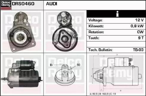 Remy DRS0460 - Motorino d'avviamento autozon.pro