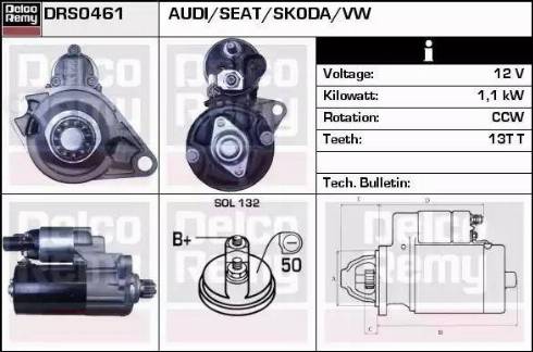 Remy DRS0461 - Motorino d'avviamento autozon.pro