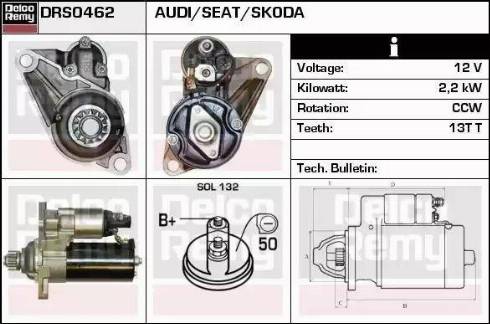 Remy DRS0462 - Motorino d'avviamento autozon.pro