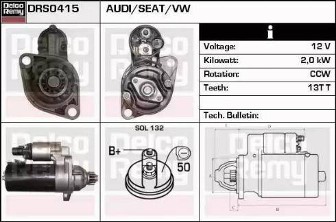 Remy DRS0415 - Motorino d'avviamento autozon.pro