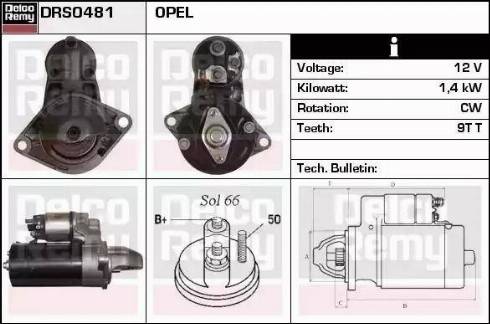 Remy DRS0481 - Motorino d'avviamento autozon.pro