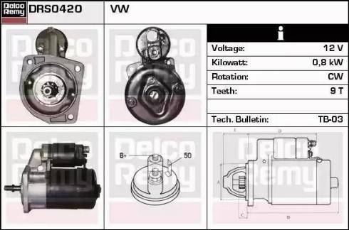 Remy DRS0420 - Motorino d'avviamento autozon.pro