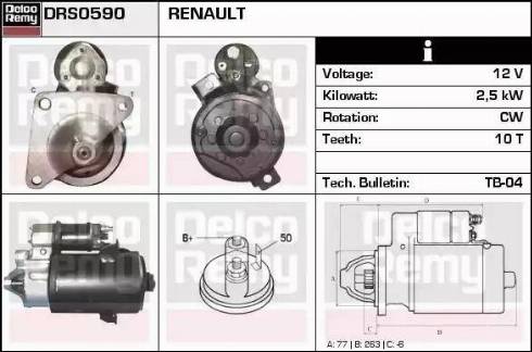 Remy DRS0590 - Motorino d'avviamento autozon.pro