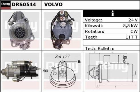 Remy DRS0544N - Motorino d'avviamento autozon.pro