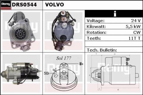 Remy DRS0544 - Motorino d'avviamento autozon.pro