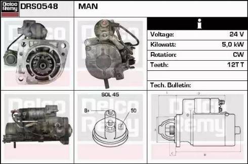 Remy DRS0548 - Motorino d'avviamento autozon.pro