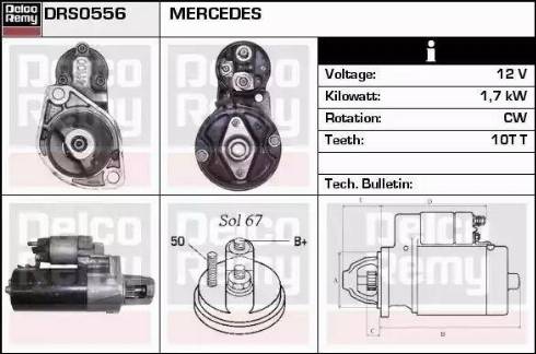 Remy DRS0556 - Motorino d'avviamento autozon.pro