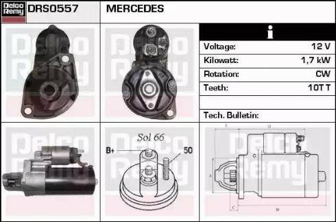 Remy DRS0557 - Motorino d'avviamento autozon.pro