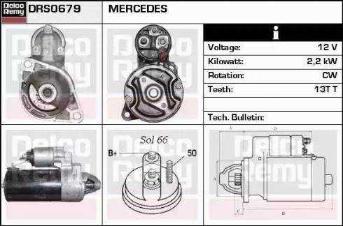 Remy DRS0679 - Motorino d'avviamento autozon.pro