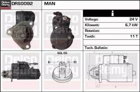 Remy DRS0523 - Motorino d'avviamento autozon.pro