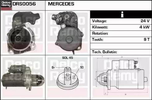 Remy DRS0056 - Motorino d'avviamento autozon.pro