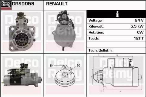 Remy DRS0058 - Motorino d'avviamento autozon.pro