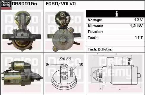 Remy DRS0015N - Motorino d'avviamento autozon.pro