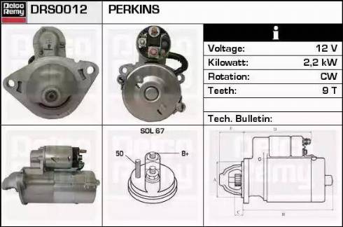 Remy DRS0012 - Motorino d'avviamento autozon.pro