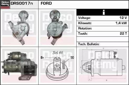 Remy DRS0017N - Motorino d'avviamento autozon.pro