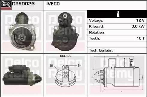 Remy DRS0026 - Motorino d'avviamento autozon.pro