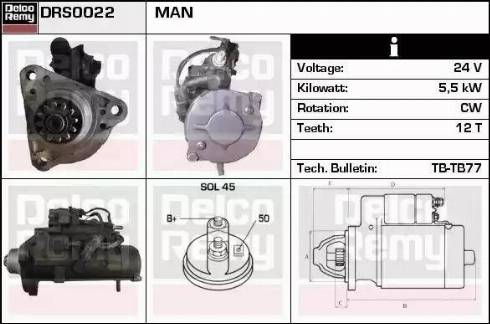 Remy DRS0022 - Motorino d'avviamento autozon.pro