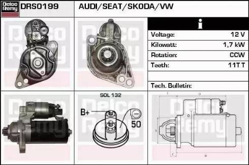 Remy DRS0199 - Motorino d'avviamento autozon.pro