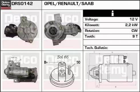 Remy DRS0142 - Motorino d'avviamento autozon.pro