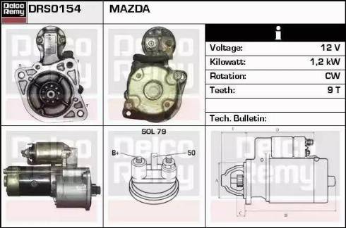 Remy DRS0154 - Motorino d'avviamento autozon.pro