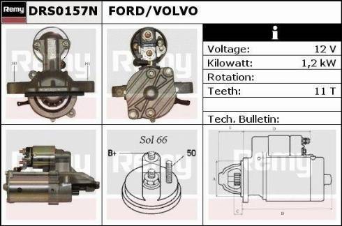 Remy DRS0157N - Motorino d'avviamento autozon.pro