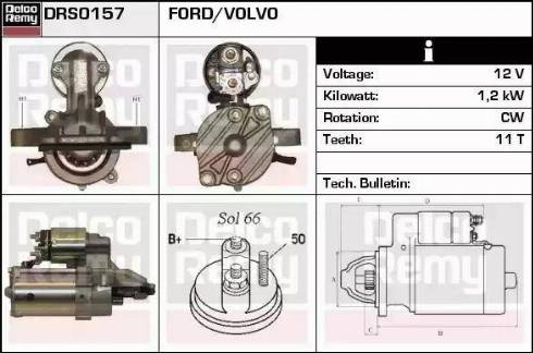 Remy DRS0157 - Motorino d'avviamento autozon.pro