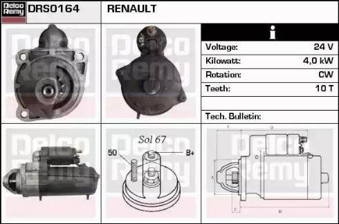 Remy DRS0164 - Motorino d'avviamento autozon.pro