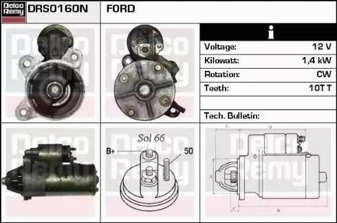 Remy DRS0160N - Motorino d'avviamento autozon.pro