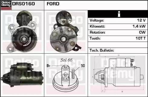 Remy DRS0160 - Motorino d'avviamento autozon.pro