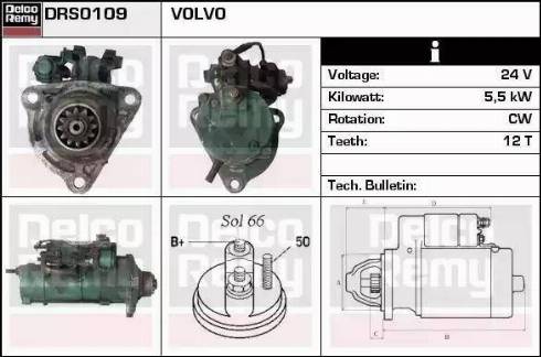 Remy DRS0109 - Motorino d'avviamento autozon.pro