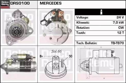 Remy DRS0100 - Motorino d'avviamento autozon.pro