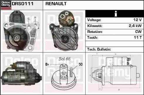 Remy DRS0111 - Motorino d'avviamento autozon.pro