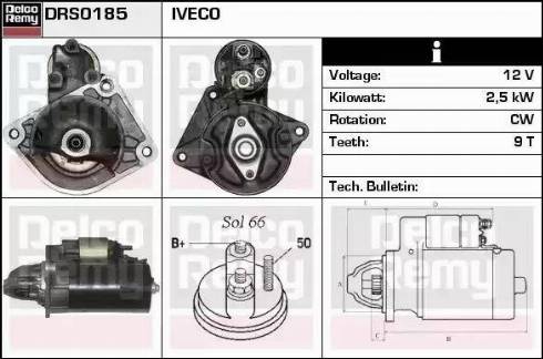 Remy DRS0185 - Motorino d'avviamento autozon.pro