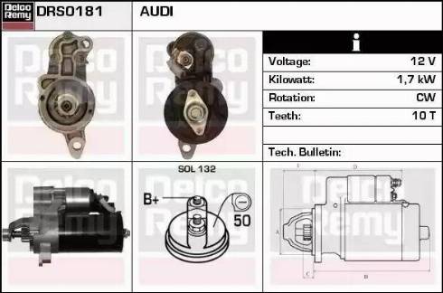 Remy DRS0181 - Motorino d'avviamento autozon.pro