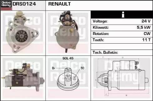 Remy DRS0124 - Motorino d'avviamento autozon.pro