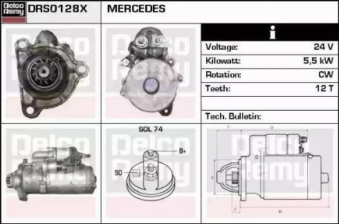 Remy DRS0128X - Motorino d'avviamento autozon.pro