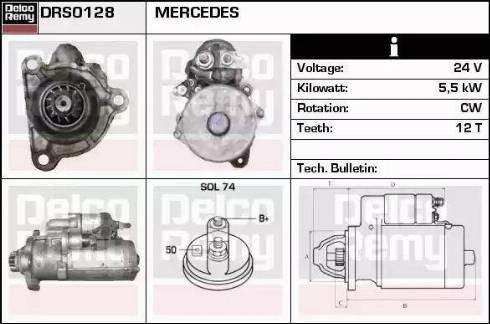 Remy DRS0128 - Motorino d'avviamento autozon.pro