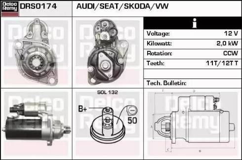 Remy DRS0174 - Motorino d'avviamento autozon.pro