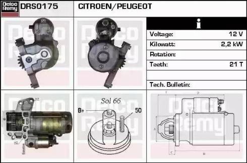 Remy DRS0175 - Motorino d'avviamento autozon.pro