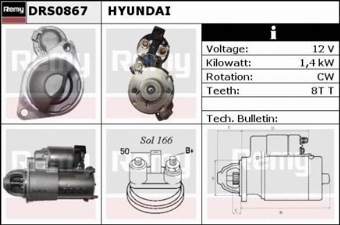 Remy DRS0867 - Motorino d'avviamento autozon.pro