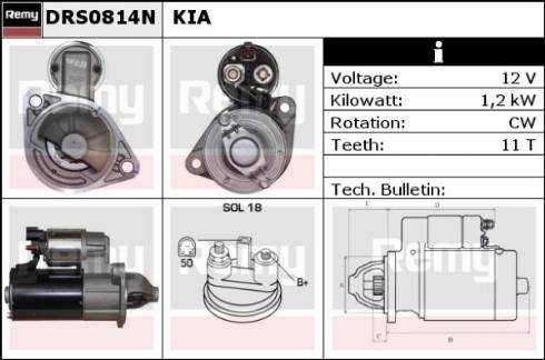 Remy DRS0814N - Motorino d'avviamento autozon.pro