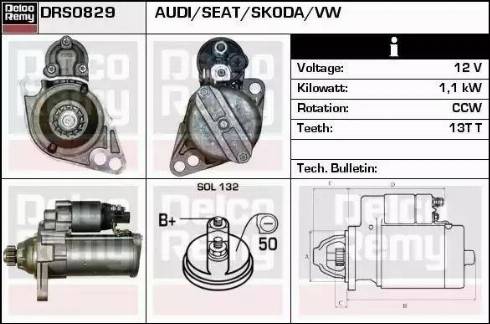 Remy DRS0829 - Motorino d'avviamento autozon.pro