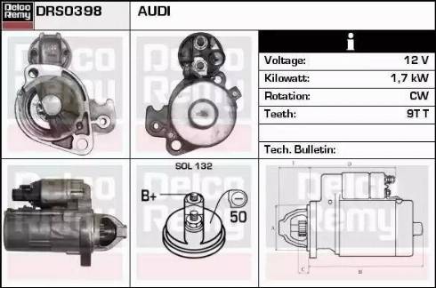 Remy DRS0398 - Motorino d'avviamento autozon.pro