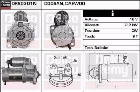 Remy DRS0301N - Motorino d'avviamento autozon.pro