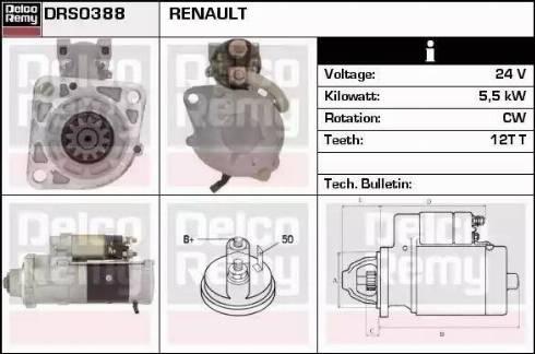 Remy DRS0388 - Motorino d'avviamento autozon.pro