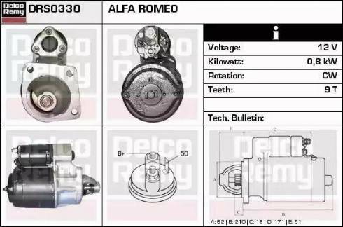 Remy DRS0330 - Motorino d'avviamento autozon.pro